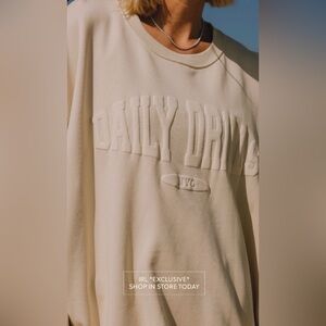 NYC Daily Drills sand crewneck